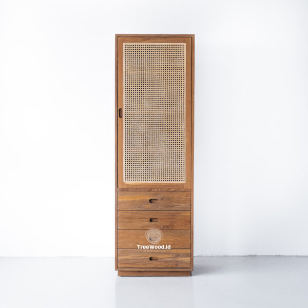 cabinet / rattan bookshelf